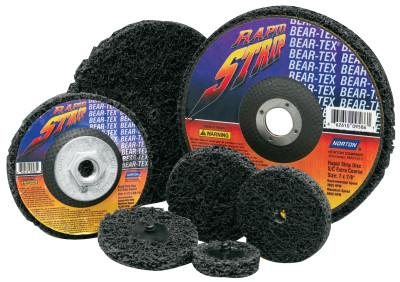 Saint-Gobain Bear-Tex Rapid Strip Discs, Silicon Carbide, 3 in Dia., Type 3, Extra Coarse, 66261013403