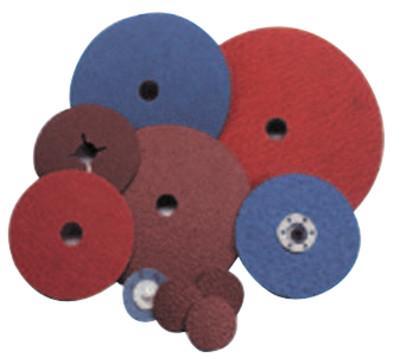 Saint-Gobain NorZon Plus Coated-Fiber Discs, Zirconia, 7 in Dia., 24 Grit, 66261138594