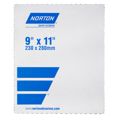 Saint-Gobain Fine Grit Cloth Sheets, Aluminum Oxide, Cloth, 180 Grit, 9 x 11, 66261180005