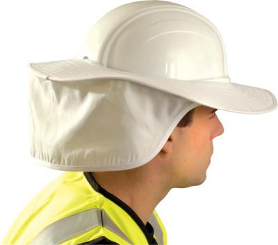OccuNomix Hard Hat Shades, White, For Most Regular Hard Hats (Not Full Brim), 898-008