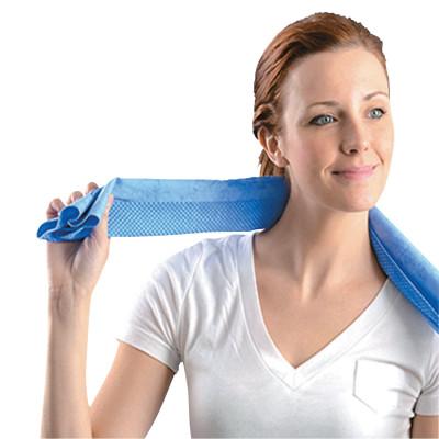 OccuNomix MiraCool Cooling Towel, 14 in X 29 1/2 in, Blue, 931-BL