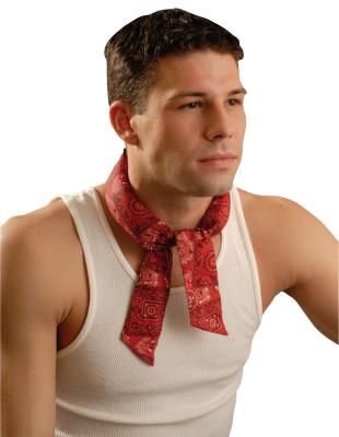OccuNomix MiraCool Neck Bandanas, 2 in X 34 in, Cowboy Red, 940-CRD