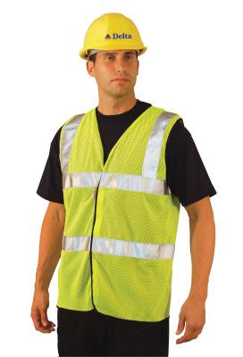 OccuNomix Class 2 Mesh Vests with 3M Scotchlite Reflective Tape, 2X-Large, Hi-Viz Yellow, LUX-SSCOOLG-Y2X