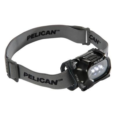 Pelicanƒ?› LED Headlights, 3 Batteries, AAA, 17/33 Lumens, Black, 027450-0103-110