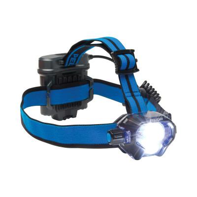 Pelicanƒ?› Headlamps, 4 Batteries, AA, 430 lm (High), 53 lm (Low), Black/Blue, 027800-0000-110