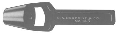 C.S. Osborne Arch Punches, 1 1/8 in tip, Carbon Steel, 149-1-1/8