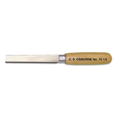 C.S. Osborne Square Point Knife, 3-7/8 in Blade, Steel, White Ash Handle, 76-1/2