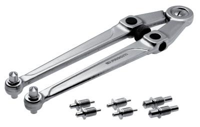 Stanley?? Products Pin Spanner Wrenches, 4 in Opening, Round Pin, Chrome Vanadium Steel, 10 5/8 in, FA-117.B