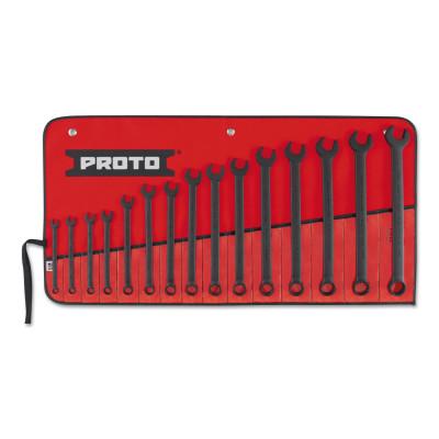 Stanley® Products 15 Piece Protoblack Torqueplus Combination Wrench Sets, 12 Points, Metric, 1200F-MBASD