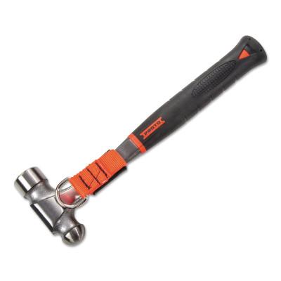 Stanley® Products Tether-Ready AntiVibe Ball Pein Hammers, Straight Handle, Fiberglass, 12 7/8 in, 1316AVP-TT