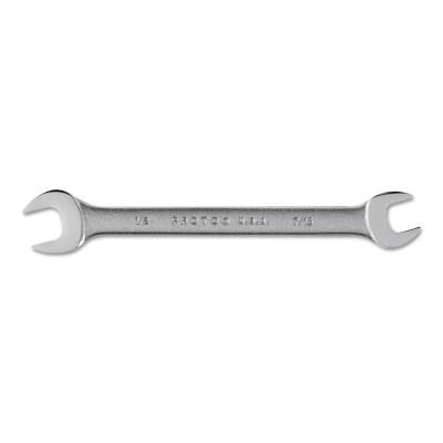 Stanley?? Products Open End Wrenches, 7/16 in; 1/2 in Opening, 6 3/8 in Long, Chrome, 3025