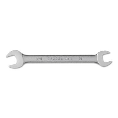 Stanley® Products Open End Wrenches, 1/2 in; 9/16 in Opening, 7 in Long, Chrome, 3026