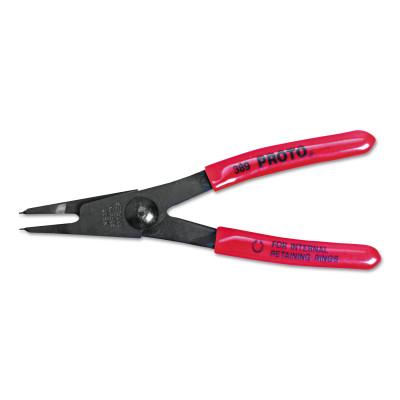 Stanley® Products Internal Retaining Ring Pliers, 5 3/8 in, w/45 Degree Tip, 398