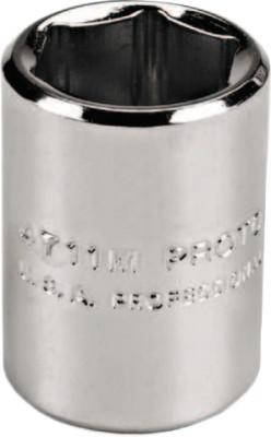Stanley?? Products Torqueplus Metric Sockets 1/4 in, 1/4 in Drive, 8 mm, 12 Points, 4708TM