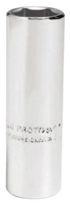 Stanley?? Products Torqueplus Deep Sockets 1/4 in, 1/4 in Drive, 1/4 in, 6 Points, 4708L