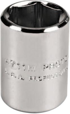 Stanley® Products Torqueplus Metric Sockets 1/4 in, 1/4 in Drive, 15 mm, 6 Points, 4715M