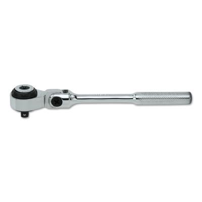 Stanley?? Products 1/4 in Flex Head Ratchet Handles, Round, 6 37/64 in, Polish, 4757F