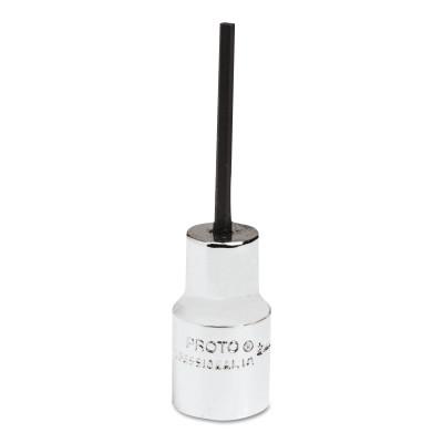 Stanley?? Products Socket Accessories, 1/4 in Drive, Hex Bit,  2 mm Tip, 4770-2M