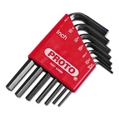 Stanley?? Products Hex Key Sets, 7 per holder, Hex Tip, Inch, 4982