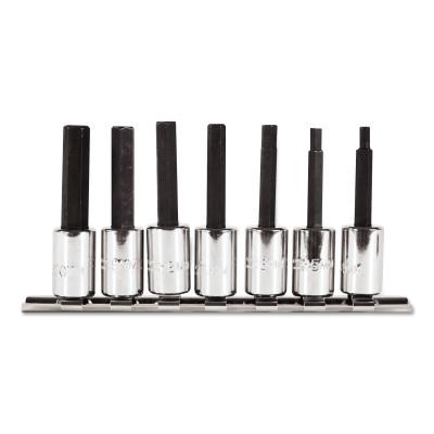 Stanley?? Products 7 Piece Metric Hex Bit Socket Set, 3/8 in, 4990-SMA