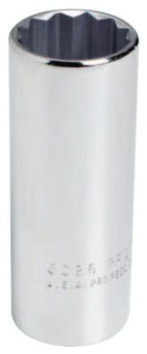 Stanley?? Products Torqueplus Deep Sockets 3/8 in, 3/8 in Drive, 5/8 in, 12 Points, 5020