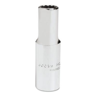 Stanley® Products Torqueplus Metric Deep Sockets 3/8 in, 3/8 in Drive, 9 mm, 12 Points, 5009M