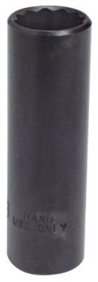 Stanley® Products Torqueplus Protoblack Deep Sockets, 3/8 in Drive, 14 1/2 in, 12 Points, 5032B