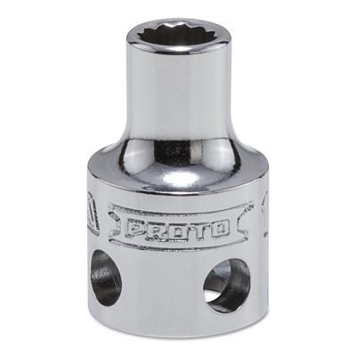 Stanley?? Products Tether-Ready Drive Deep Sockets, 3/8 in Drive, 1/4 in, 1 3/32 in L, 12 Points, 5208-TT