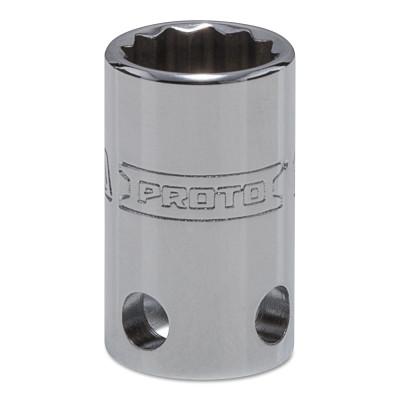 Stanley® Products Tether-Ready Drive Deep Sockets, 3/8 in Drive, 12 mm, 1 1/8 in L, 12 Points, 5212M-TT