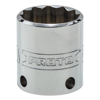 Stanley?? Products Tether-Ready Drive Deep Sockets, 3/8 in Drive, 23 mm, 1 5/16 in L, 12 Points, 5223M-TT