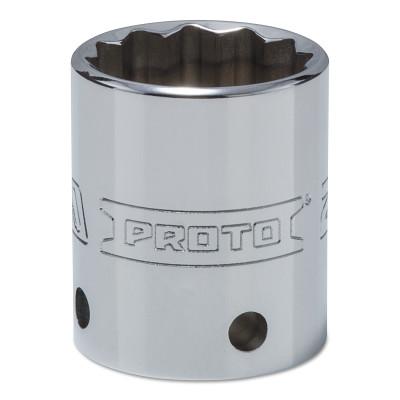 Stanley® Products Tether-Ready Drive Deep Sockets, 1/2 in Drive, 27 mm, 1 43/64 in L, 12 Points, 5427M-TT