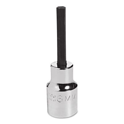 Stanley® Products Metric Socket Bits, 1/2 in Drive, 6 mm Tip, 5441-6M