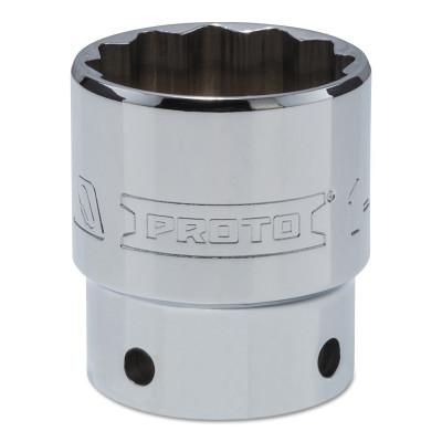 Stanley?? Products Tether-Ready Drive Deep Sockets, 1/2 in Drive, 1 3/8 in, 2 in L, 12 Points, 5444-TT