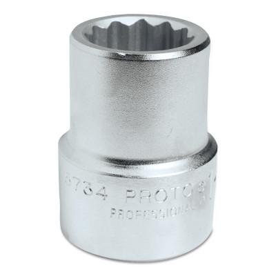 Stanley® Products Torqueplus Sockets 1 in, 1 in Drive, 3 1/2 in, 12 Points, 5812