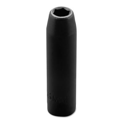 Stanley?? Products Torqueplus Metric Deep Impact Sockets 1/4 in, 1/4 in Drive, 6 mm, 6 Points, 6506MH