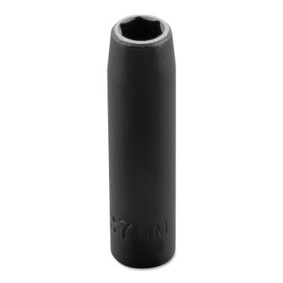 Stanley?? Products Torqueplus Metric Deep Impact Sockets 1/4 in, 1/4 in Drive, 7 mm, 6 Points, 6507MH