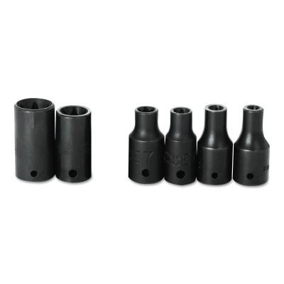 Stanley?? Products Torqueplus Impact Sockets 1/4 in, 1/4 in Drive, 1/2 in, 6 Points, 6916H