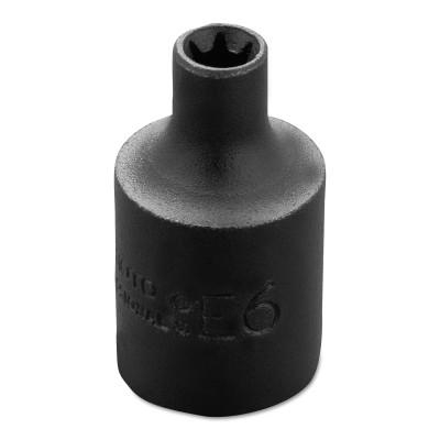 Stanley?? Products Torx Impact Sockets, 3/8 in Drive, E6 Tip, 7206TX
