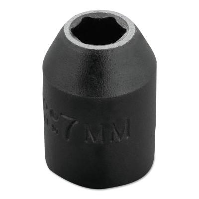 Stanley® Products Torqueplus Metric Impact Sockets 3/8 in, 3/8 in Drive, 7 mm, 6 Points, 7207M