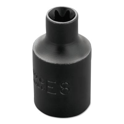 Stanley?? Products Torx Impact Sockets, 3/8 in Drive, E8 Tip, 7208TX