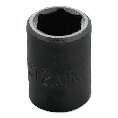 Stanley® Products Torqueplus Metric Impact Sockets 3/8 in, 3/8 in Drive, 12 mm, 6 Points, 7212M