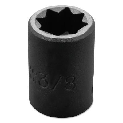 Stanley?? Products Torqueplus Impact Sockets 3/8 in, 3/8" Dr, 3/8 in, 8 Pt, 7212S