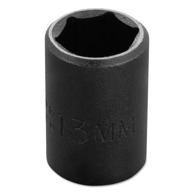 Stanley?? Products Torqueplus Metric Impact Sockets 3/8 in, 3/8 in Drive, 13 mm, 6 Points, 7213M