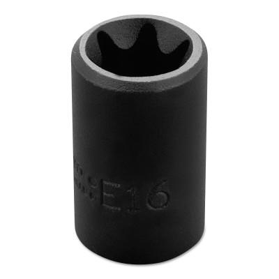 Stanley?? Products Torx Impact Sockets, 3/8 in Drive, E16 Tip, 7216TX