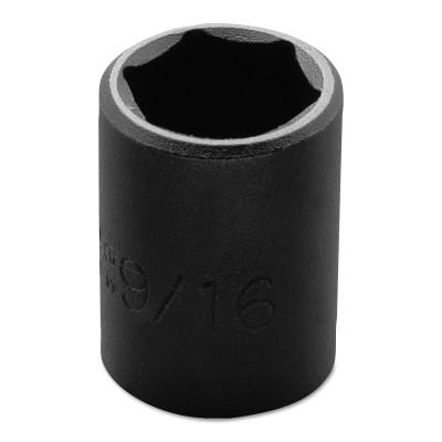 Stanley?? Products Torqueplus Impact Sockets 3/8 in, 3/8" Dr, 9/16 in, 6 Pt, 7218H