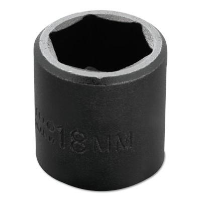 Stanley?? Products Torqueplus Metric Impact Sockets 3/8 in, 3/8 in Drive, 18 mm, 6 Points, 7218M