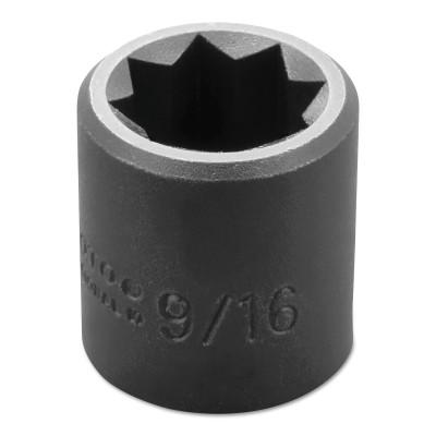 Stanley?? Products Torqueplus Impact Sockets 3/8 in, 3/8" Dr, 9/16 in, 8 Pt, 7218S