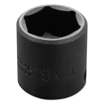 Stanley?? Products Torqueplus Metric Impact Sockets 3/8 in, 3/8 in Drive, 19 mm, 6 Points, 7219M