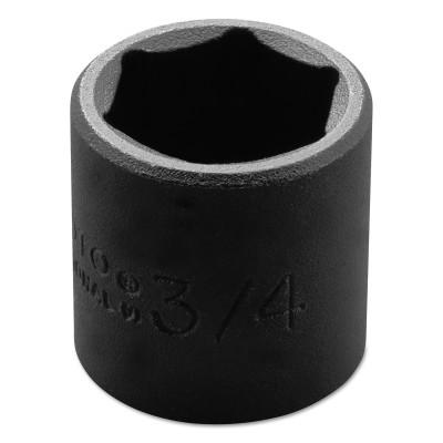 Stanley?? Products Torqueplus Impact Sockets 3/8 in, 3/8" Dr, 3/4 in, 6 Pt, 7224H