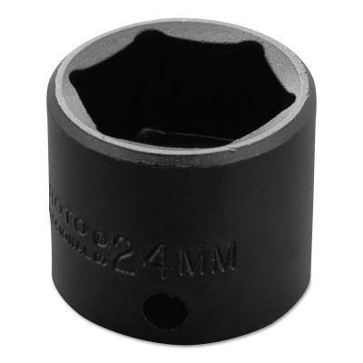 Stanley?? Products Torqueplus Metric Impact Sockets 3/8 in, 3/8 in Drive, 24 mm, 6 Points, 7224M
